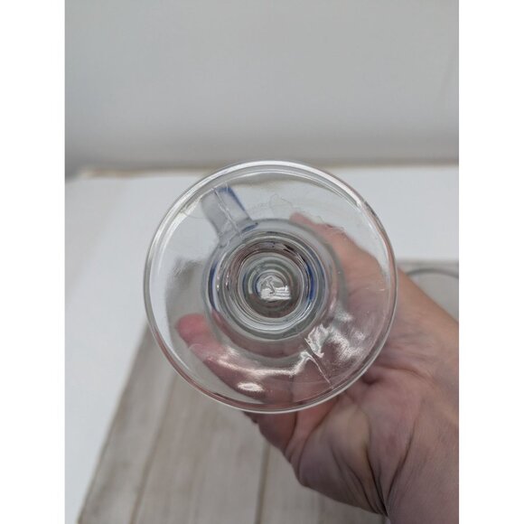 Libbey Set Of 2 Irish Coffee Hot Cold Clear Footed Mugs 5 3/4" - Picture 9 of 9